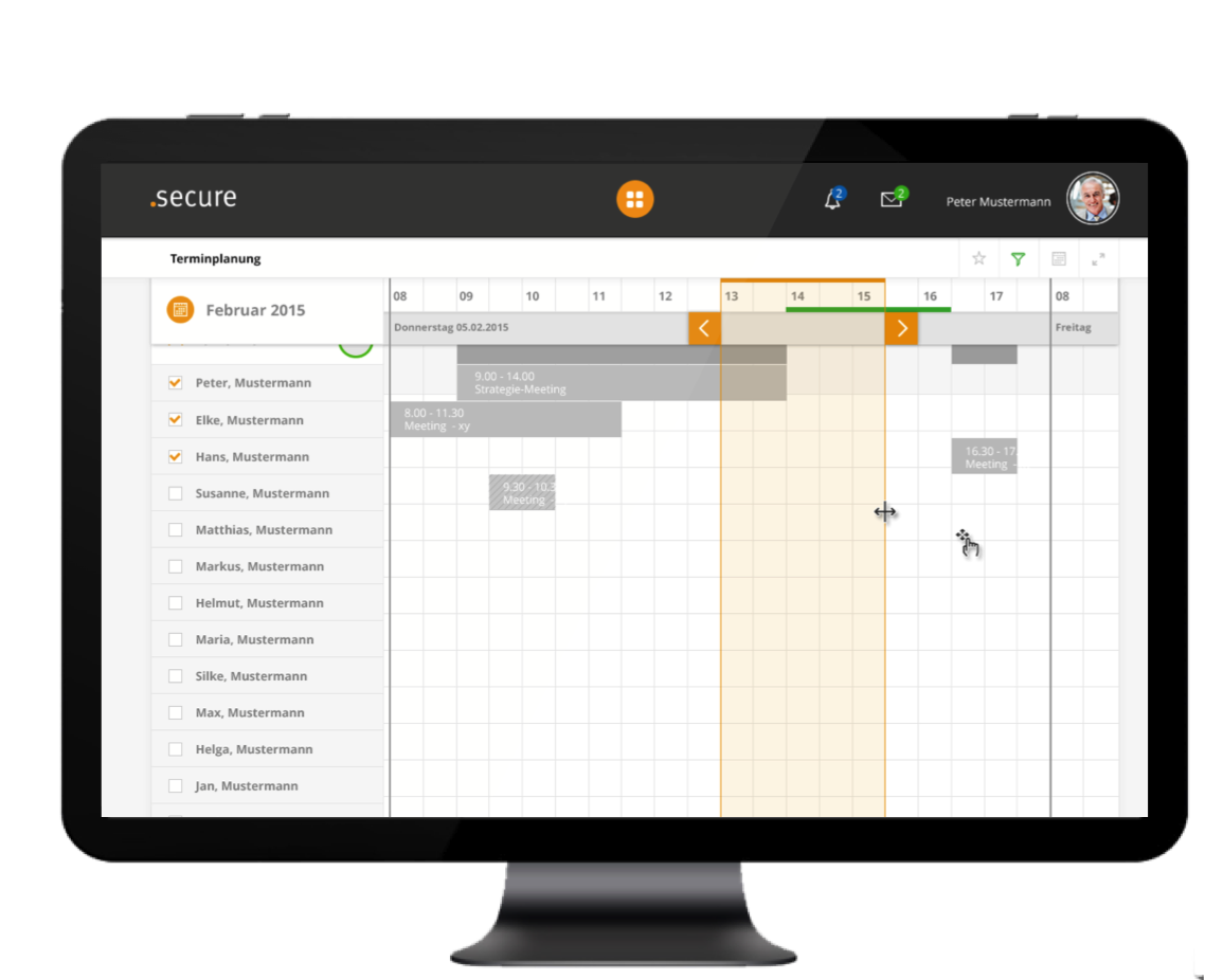 .secure.ROOMS&RESOURCES - Meetings und Veranstaltungen einfach und schnell planen