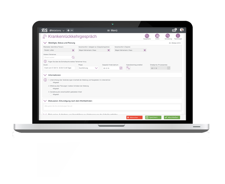Mitarbeitergespräche führen mit .secure.ERELATIONS&SCORING MitarbeiterGespräche führen mit .secure.ERELATIONS&SCORING